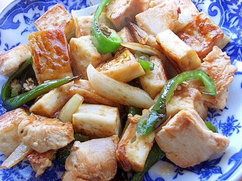 下味不要!はんぺんでヘルシー❤鶏むね肉の炒め物♪